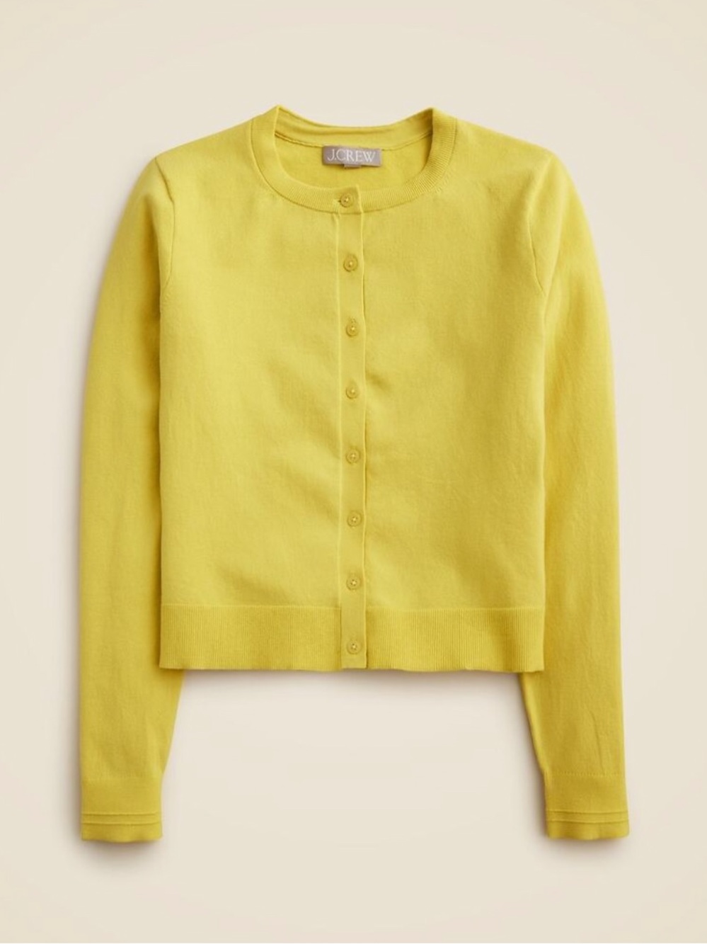 NWT J. Crew Jackie Cardigan in Premium ultra fine cotton in Brushed Citron XS